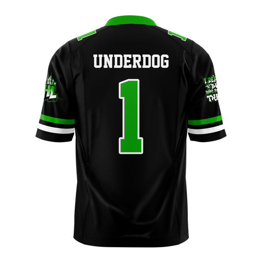 Underdog Jersey (Black/Green/White)