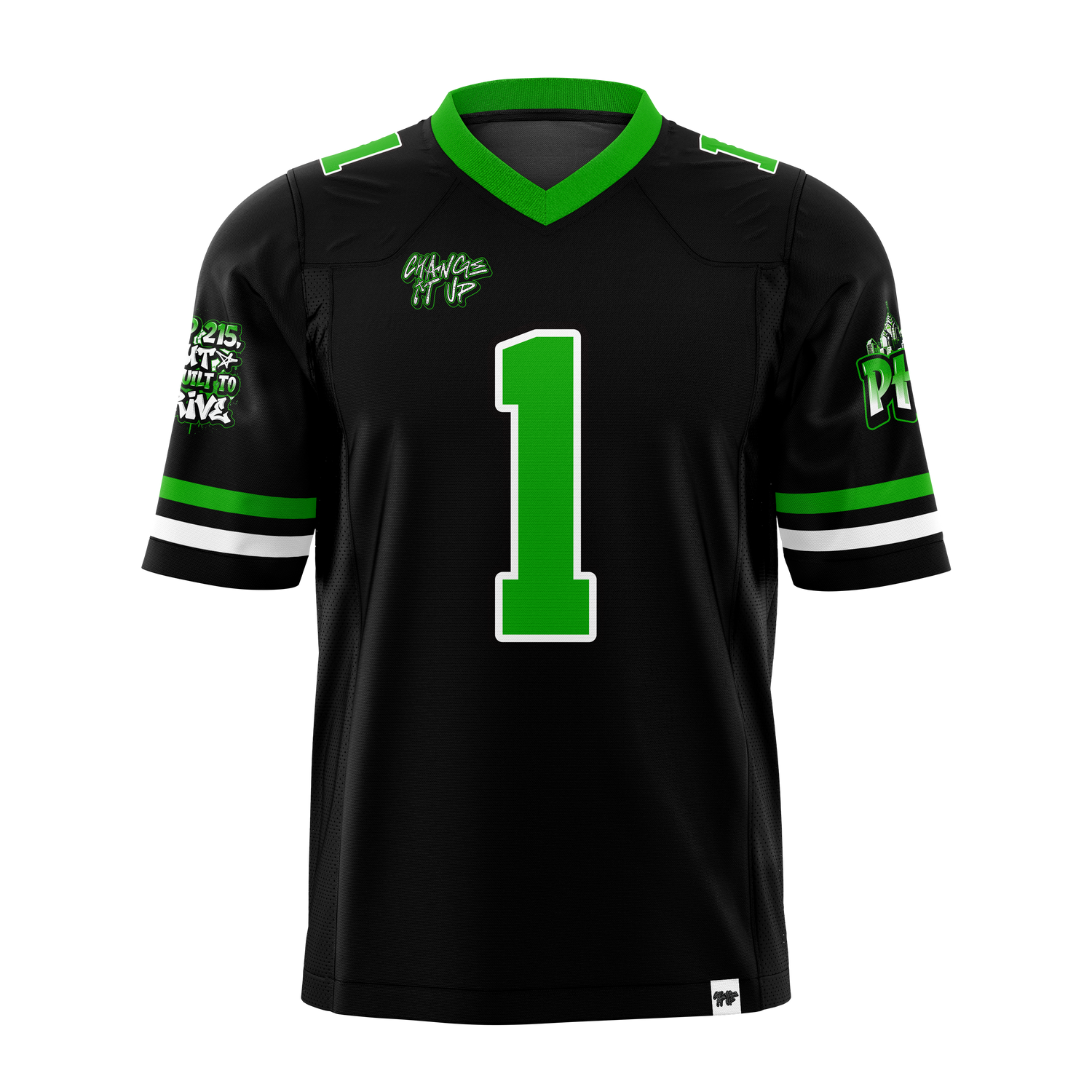 Underdog Jersey (Black/Green/White)