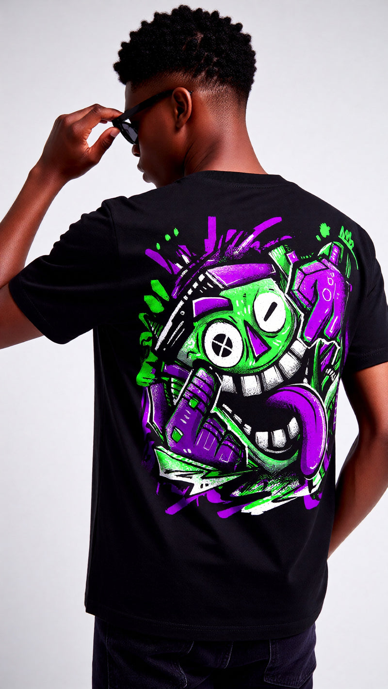 "Smile Through The Chaos " Tee (Essential Cotton T-Shirt)