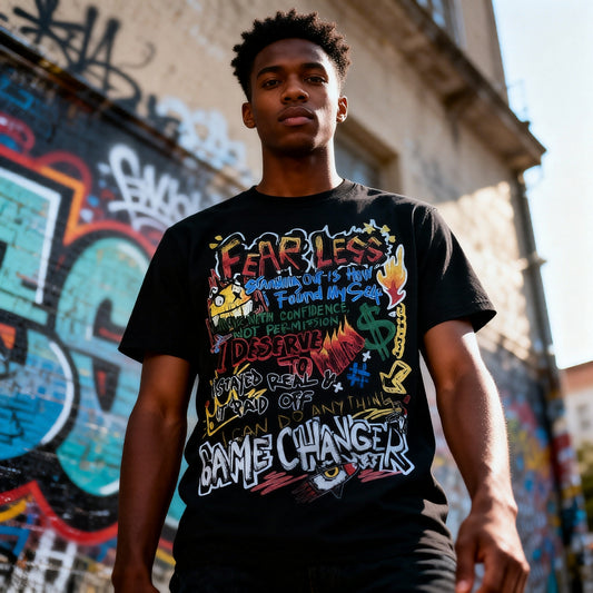 "SCRIBBLE" Tee (V1) (Essential Cotton T-Shirt)