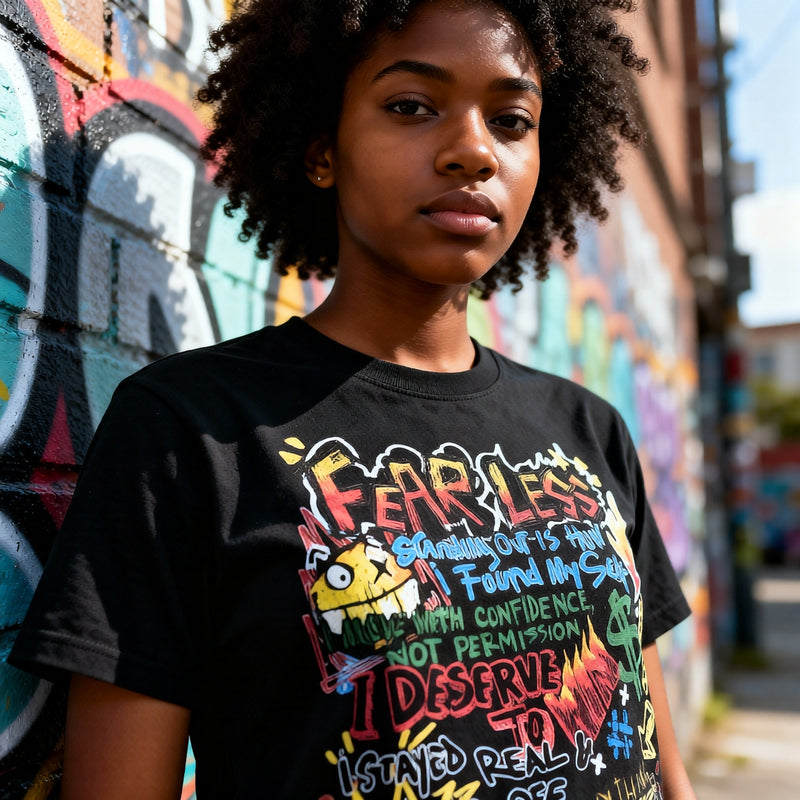 "SCRIBBLE" Tee (V1) (Essential Cotton T-Shirt)